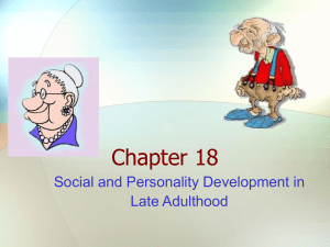 Chapter 18 - Lifespan Developmental Psychology