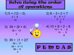 Expressions and Equations