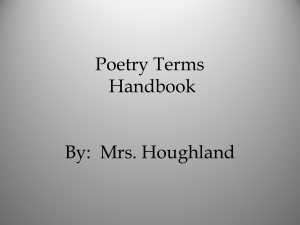 Links to the PowerPoint presentation for Poetry