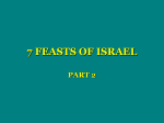 7 feast of israel - cedar springs​christian church
