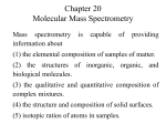 Chapter 20 Molecular Mass Spectrometry