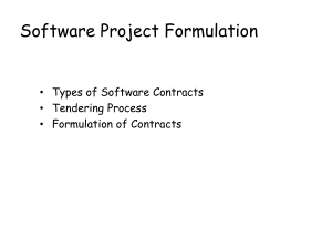 Software Project Formulation