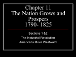 Chapter 11 The Nation Grows and Prospers 1790