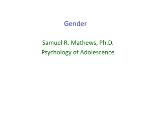 Chapter 5, Arnett, Gender
