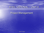 AVCE – UNIT 14 Project Management