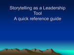 Storytelling for Leadership