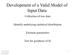 Development of a Valid Model of Input Data