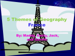 5 Themes of Geography France