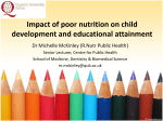 Impact of poor nutrition in early life