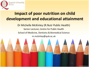 Impact of poor nutrition in early life