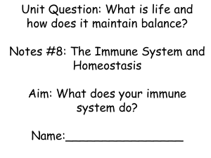 Unit Question: What is life and how does it maintain balance? Notes