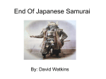 End Of Japanese Samurai
