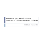 Lesson 96 – Discrete Random Variables