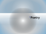 Free Verse Poetry - IICS Grade 5 English