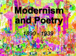 Modernism and Poetry
