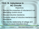 Unit 16 Inductance in AC Circuits