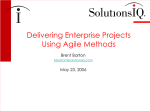Delivering Enterprise Projects Using Agile Methods - IPMA-WA