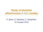 Study of absorber effectiveness in ILC cavities