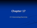 17.4 Generating Electricity