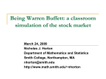 Being Warren Buffett - Smith College Mathematics Department.