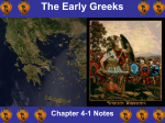 The Early Greeks
