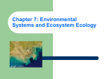 Chapter 7: Environmental Systems and Ecosystem Ecology