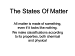 The nature of matter
