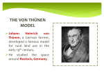 the von thünen model