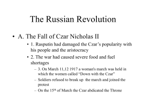 The Russian Revolution