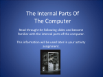 The Internal Parts Of The Computer