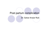 Post partum complication