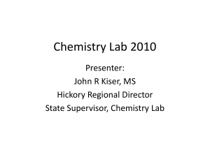 Chemistry Lab 2010