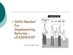 Skill Needed for Implementing Reforms