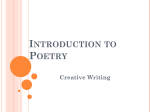 Introduction to Poetry - Peoria Public Schools