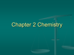 Chapter 2 Chemistry