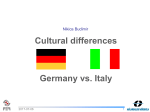 Germany vs. Italy Communications Germany