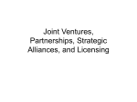 Shared Growth/Shared Control Strategies: JVs, Partnerships