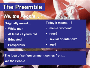 The Meaning of the Preamble