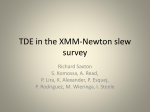 TDE in the XMM-Newton slew survey
