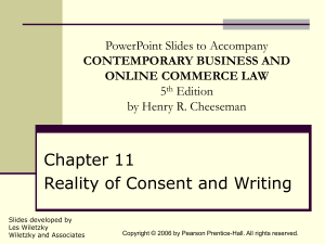 Chapter 011 - Reality of Consent and Writing