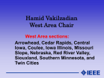 Hamid Vakilzadian West Area Chair West Area sections