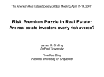 Risk Premium Puzzle in Real Estate