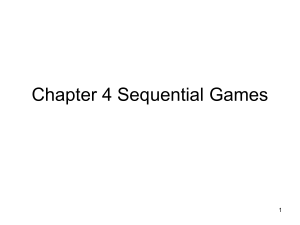 Chapter 4 Sequential Games