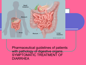 Pharmaceutical guidelines of patients with pathology of digestive