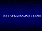 key ap language terms figurative language figure of speech