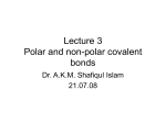 Lecture 3 Polar and non-polar covalent bonds
