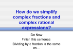 How do we simplify complex fractions and complex rational