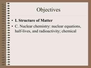 I. Structure of Matter