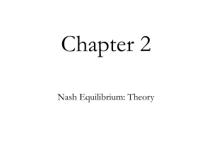 Chap02 - Nash Equilibrium theory