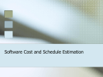 Software Cost and Schedule Estimation [and Tracking] By: Richard